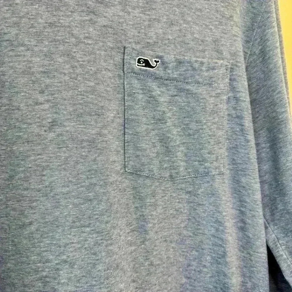 Vineyard Vines Men's Blue Hooded Long Sleeve T-Shirt Size S - Picture 2 of 8